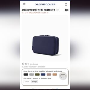 Dagne dover large travel tech organizer